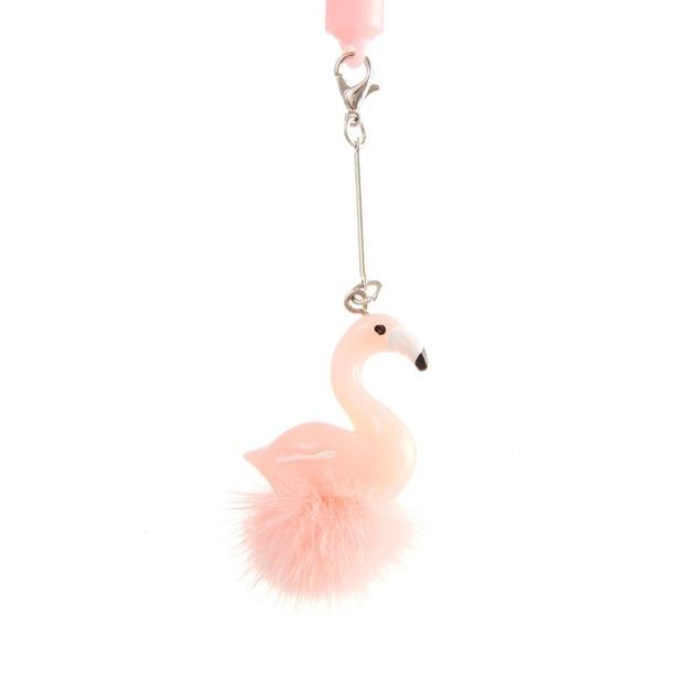  Tohana Tüylü Flamingo Figürlü Tükenmez Kalem - Asorti