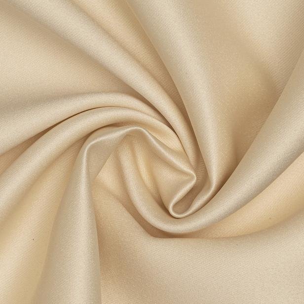  Gauze Fabric Design Blackout Karartma Özellikli Perde - Krem - 260x150 cm