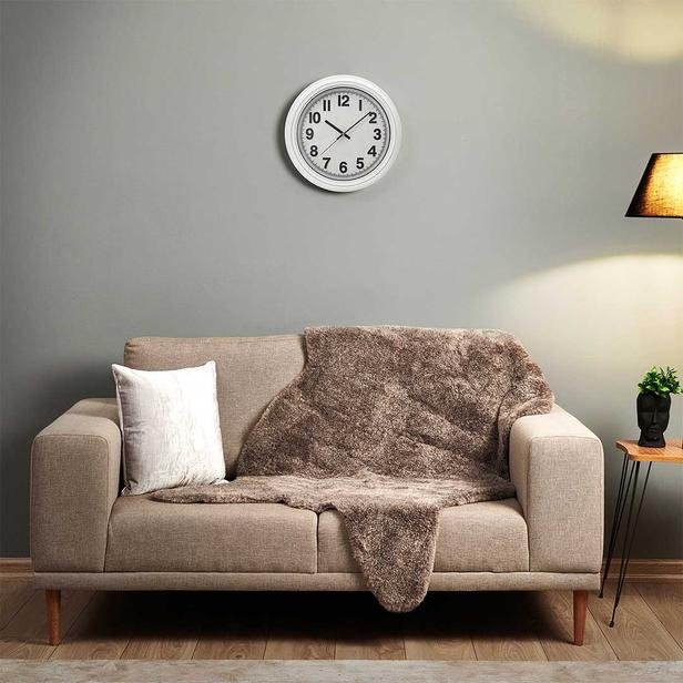  Klik Auris Duvar Saati - Beyaz - 32 cm