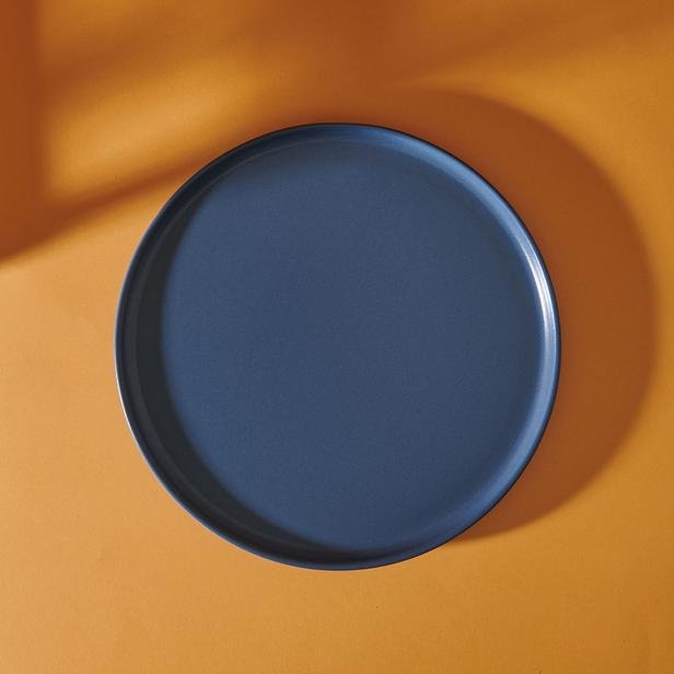  Keramika Nordic Servis Tabağı - Mavi - 28 cm