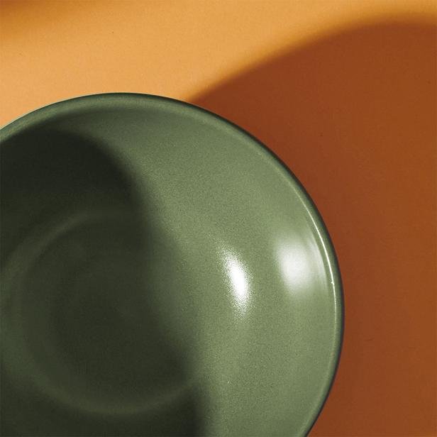  Keramika Kera Kase - 14 cm - Yeşil