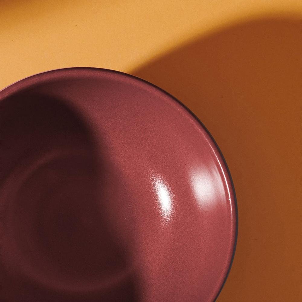  Keramika Kera Kase - 14 cm - Kırmızı