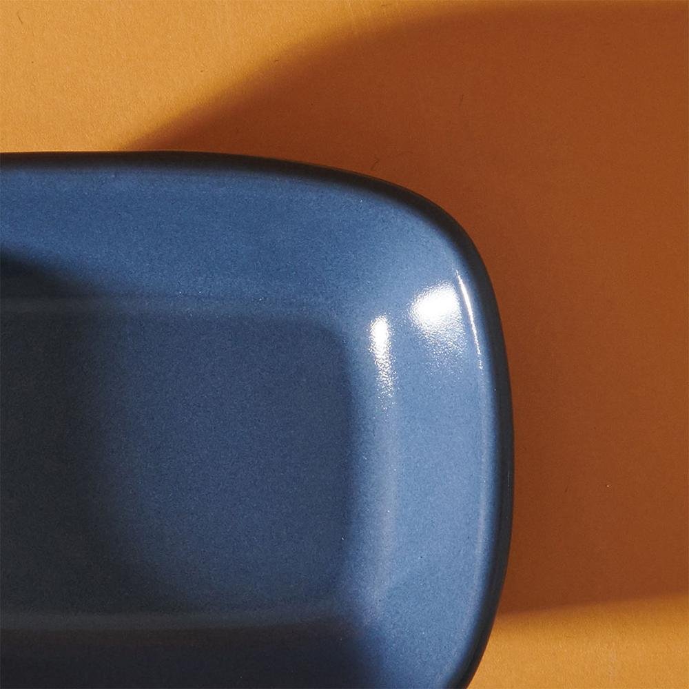  Keramika Kayık Tabak - 13 cm - Mavi
