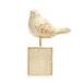  Q-Art Dekoratif İkili Sparrow Biblo - Beyaz