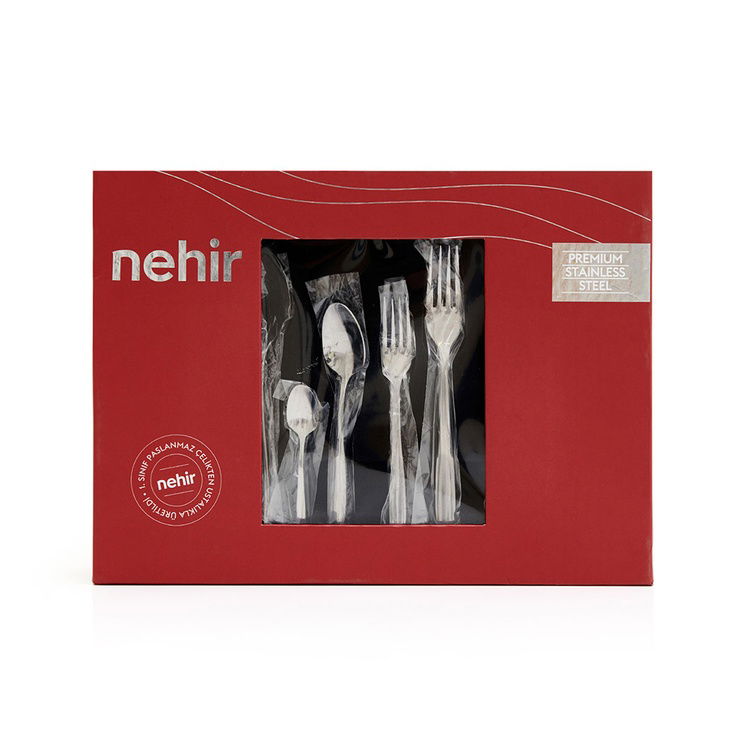  Nehir Sahra 60 Parça Çatal Kaşık Seti