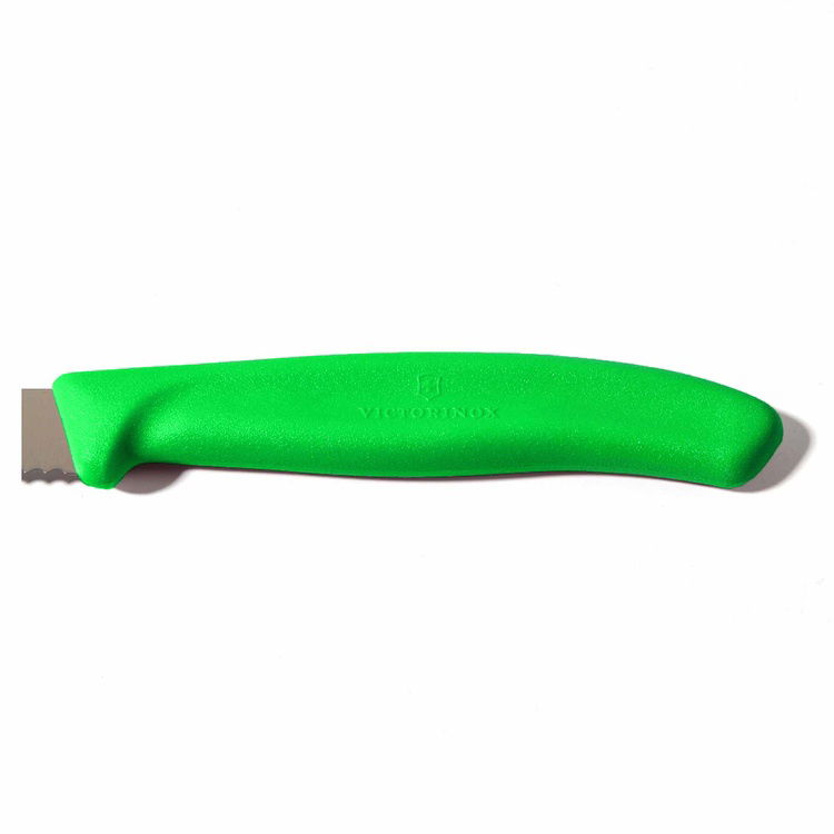  Victorinox 6.7636.L114 Tırtıklı Soyma Bıçağı - Yeşil - 8 cm