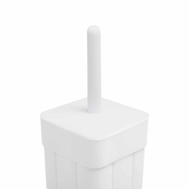  KPM Çizgi Desenli Tuvalet Fırçası - Beyaz