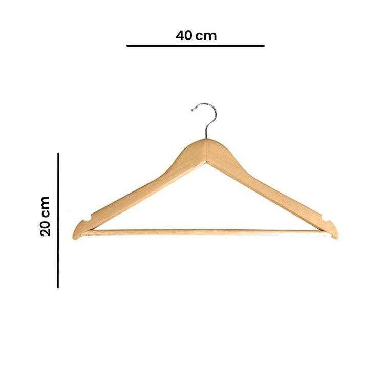  BeeDesign 3'lü Ahşap Elbise Askısı