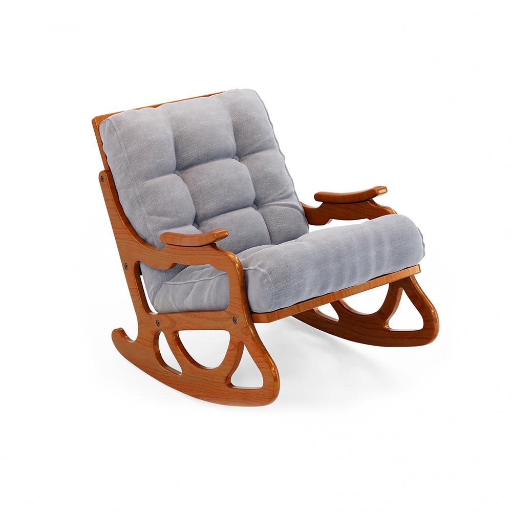  Furmet Modüler Cozy Sallanan Sandalye ve TV Koltuğu - Meşe / Gri