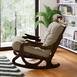  Furmet Modüler Cozy Sallanan Sandalye ve TV Koltuğu - Ceviz / Açık Bej