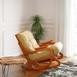  Furmet Modüler Cozy Sallanan Sandalye ve TV Koltuğu - Meşe / Sarı