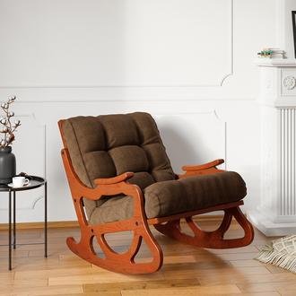 Furmet Modüler Cozy Sallanan Sandalye ve TV Koltuğu - Meşe / Kahverengi