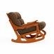  Furmet Modüler Cozy Sallanan Sandalye ve TV Koltuğu - Meşe / Kahverengi