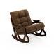  Furmet Modüler Cozy Sallanan Sandalye ve TV Koltuğu - Ceviz / Kahverengi