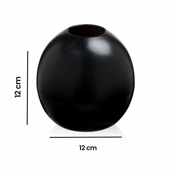  KPM Khaleesi Siyah Vazo - 12 cm