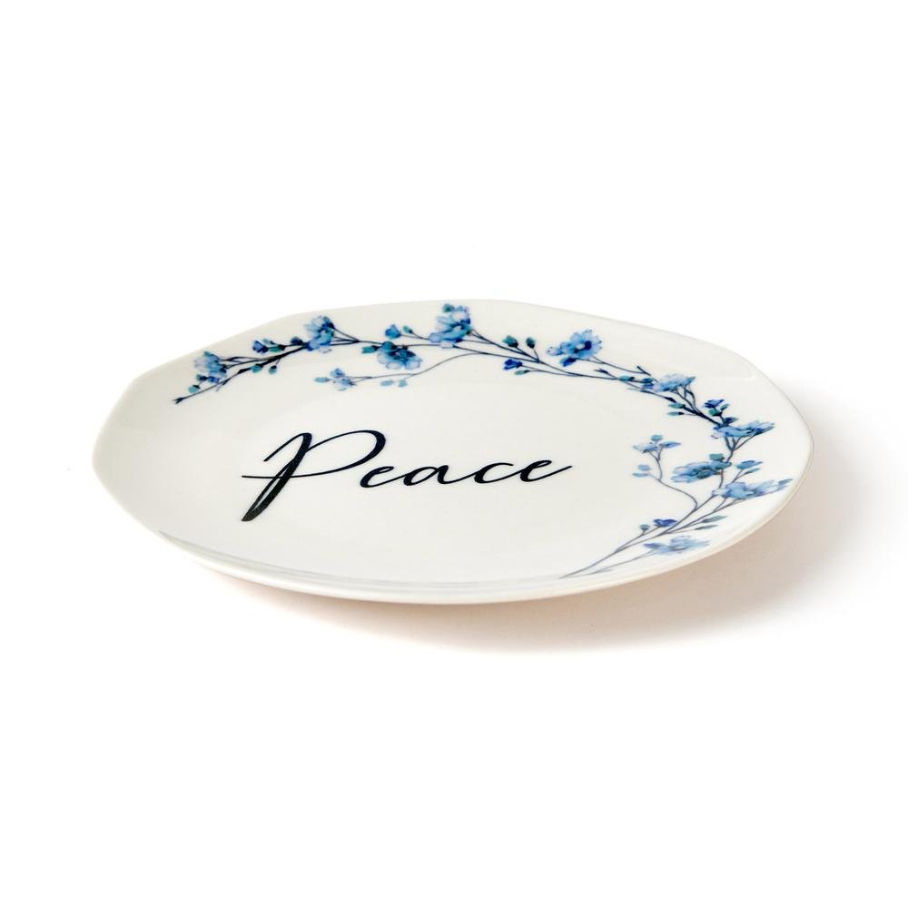  Tulu Porselen Peace Pasta Tabağı - 21 cm