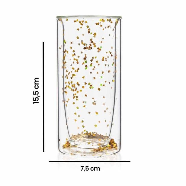  Deli Glassware Çift Camlı Bardak - 275 ml