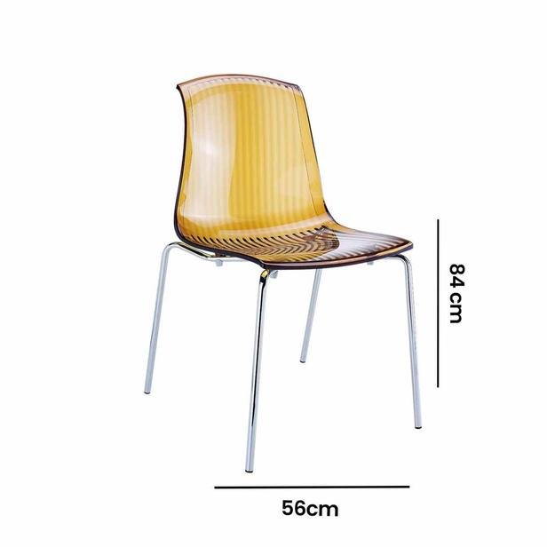  Siesta Allegra Sandalye - Kahverengi Transparan