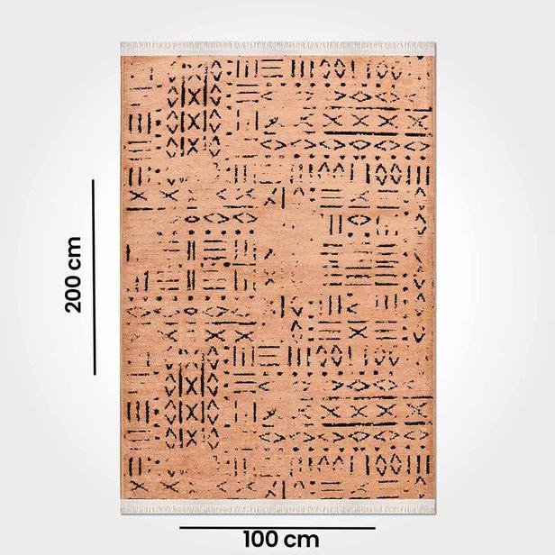  Crea Vena İskandinav Kilim 8013 - Sarı - 100x200 cm
