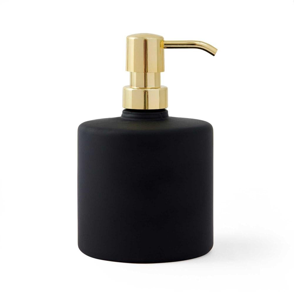  Ang Design Elisia Cam Sıvı Sabunluk - Siyah