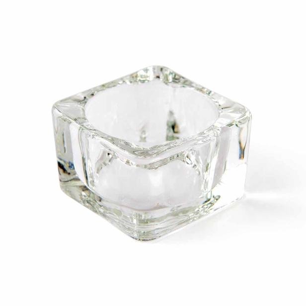  KPM Dekoratif Glass 5'li Tealight Mumluk - Şeffaf - 15x5 cm