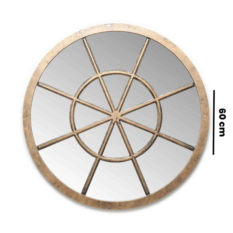 Q-Art Ahşap Varaklı Ayna 60 cm