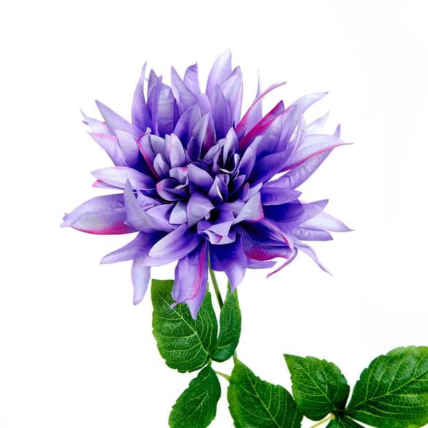  Q-Art Dekoratif Dahlia Mor Yapay Çiçek - 64 cm