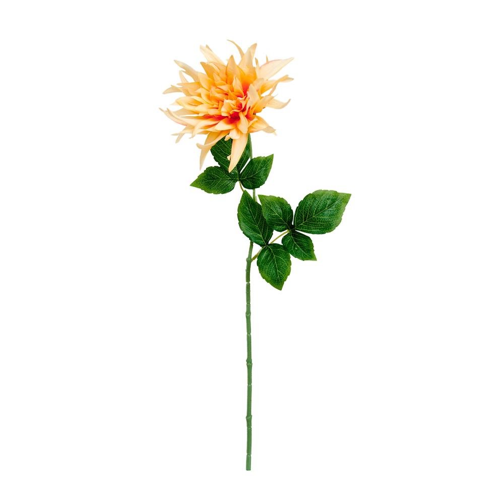  Q-Art Dekoratif Dahlia Turuncu Yapay Çiçek - 64 cm