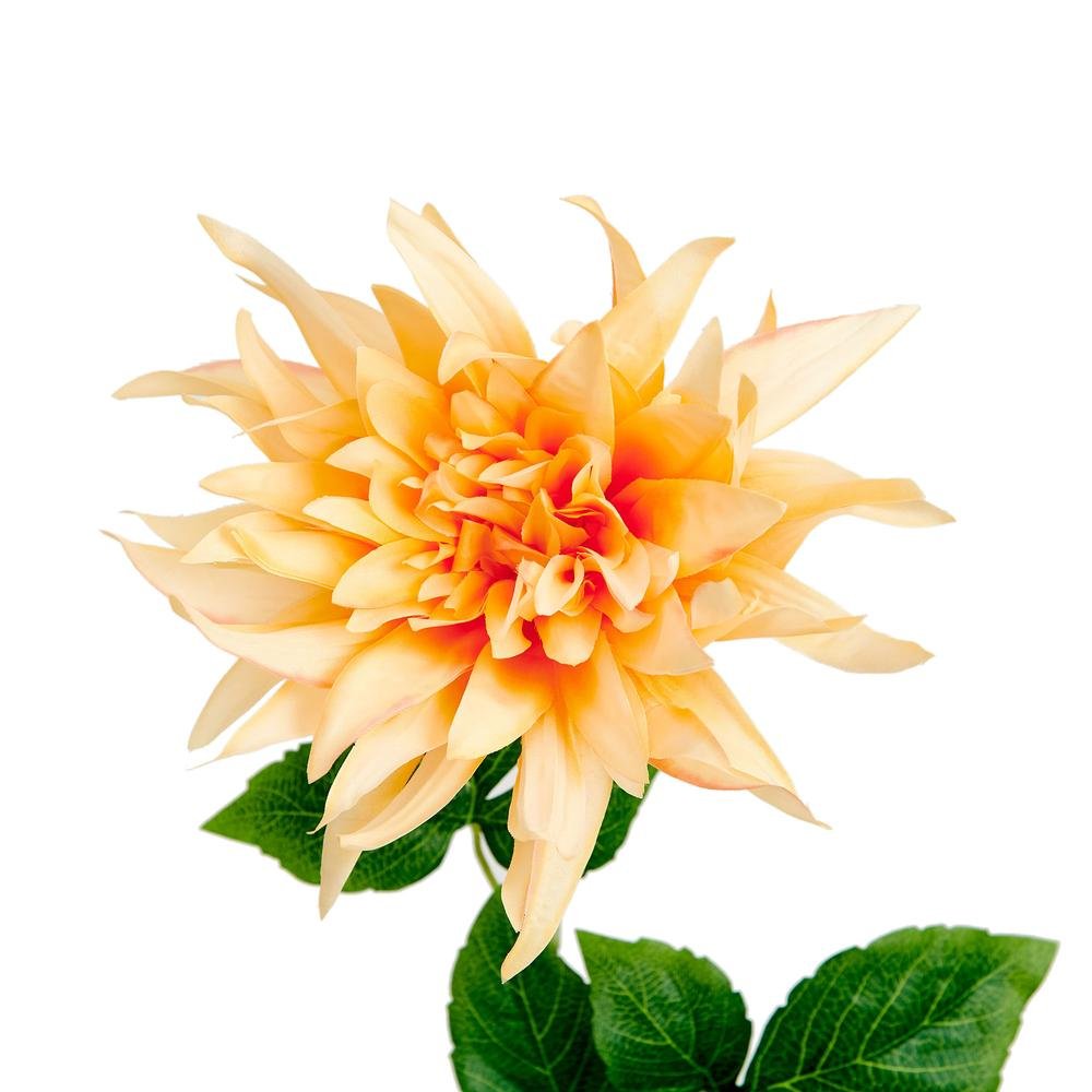 Q-Art Dekoratif Dahlia Turuncu Yapay Çiçek - 64 cm
