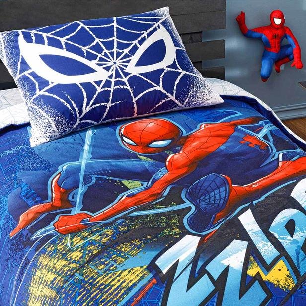  Taç Lisanslı Spiderman Blue City Çocuk Nevresim Takımı