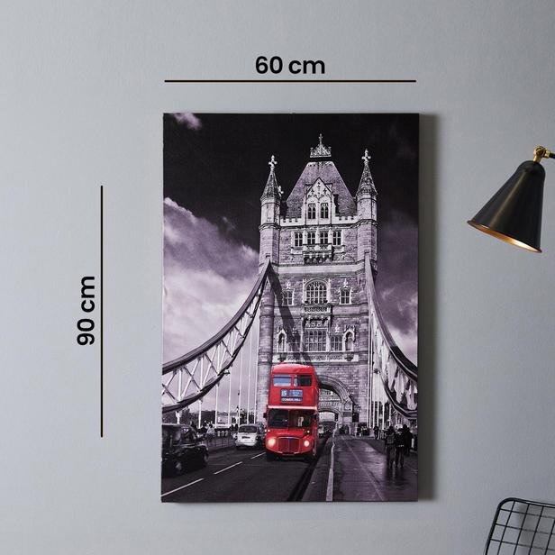  Q-Art Dekoratif London Bridge Kanvas Tablo - 60x90 cm