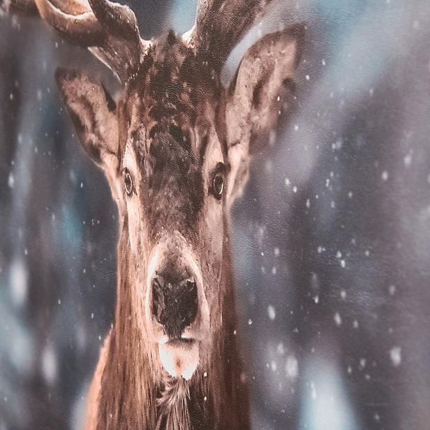  Q-Art Dekoratif Reindeer Kanvas Tablo - 60x90 cm