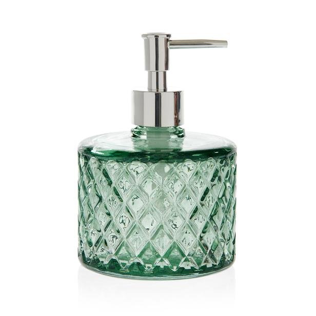  Ang Design Kristal Cam Sıvı Sabunluk - Yeşil