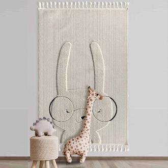 Empera Kids Bunny Tavşan Figürlü Krem Çocuk Odası Halısı - Bej - 133x190 cm
