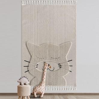 Empera Kids Kitty Kedi Figürlü Çocuk Odası Halısı - Bej - 133x190 cm