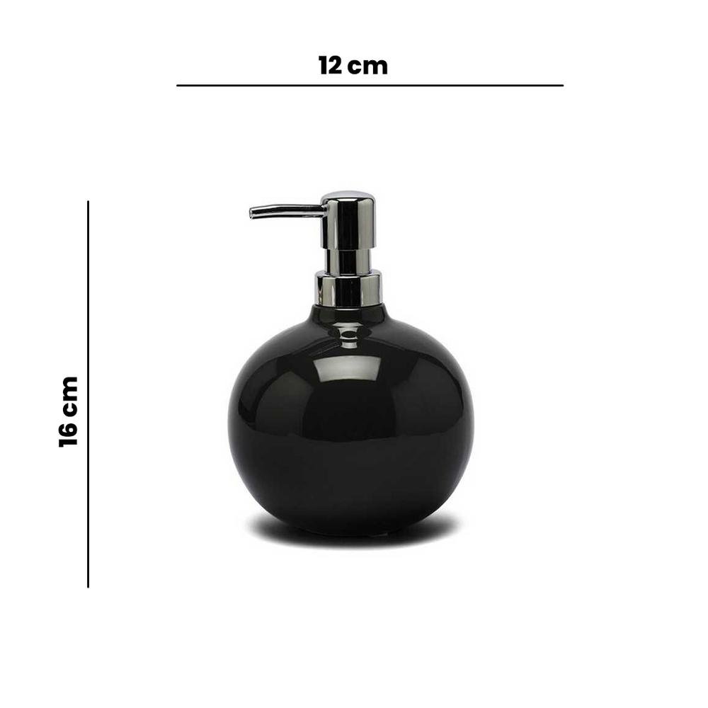 Primavova Bety Sıvı Sabunluk - Siyah - 16x12x12 cm