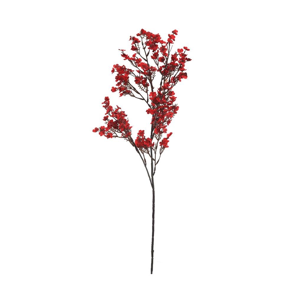  Q-Art Dekoratif Pongee Yapay Çiçek - Kırmızı - 101 cm