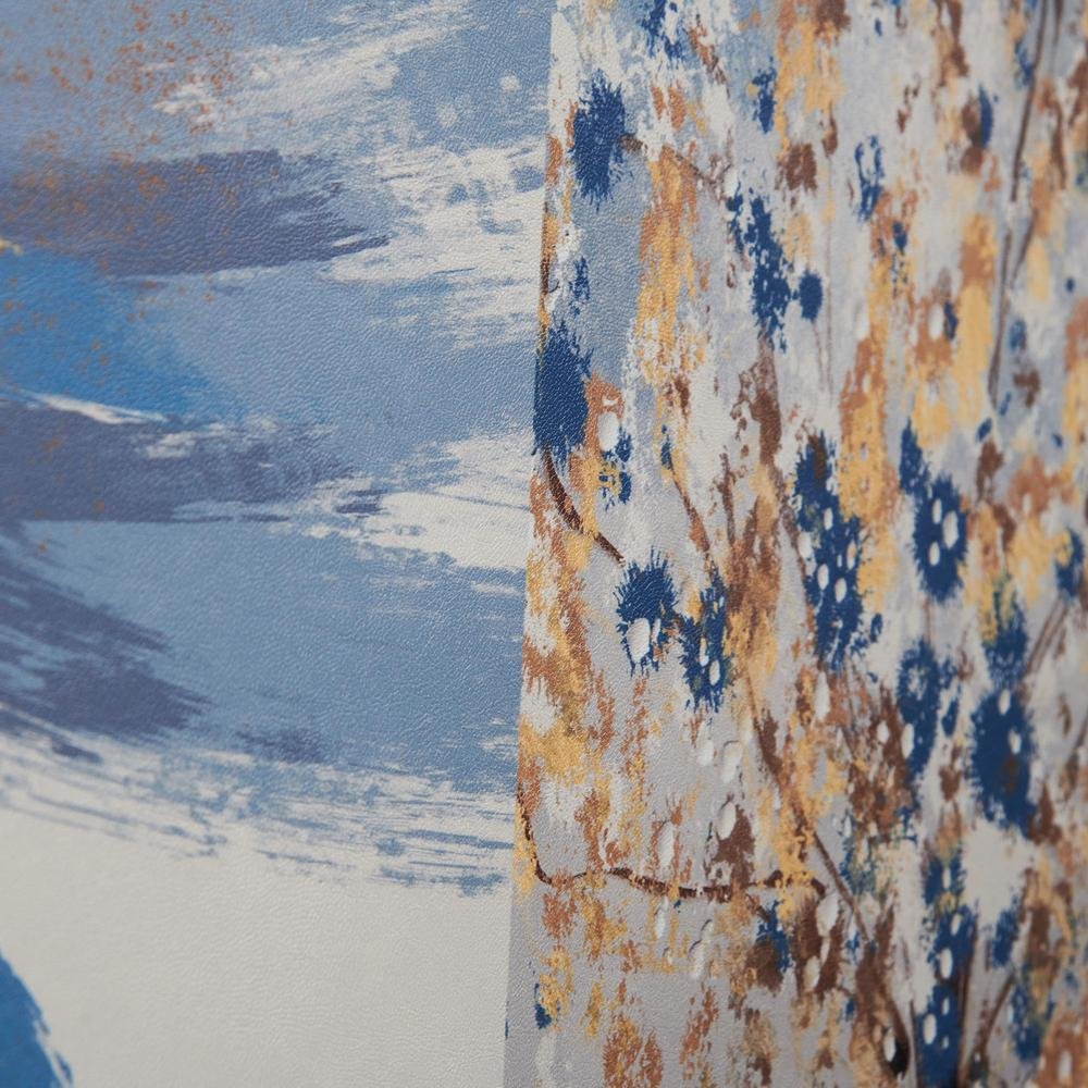  Q-Art Dekoratif Blue Spring Kanvas Tablo - 50x120 cm