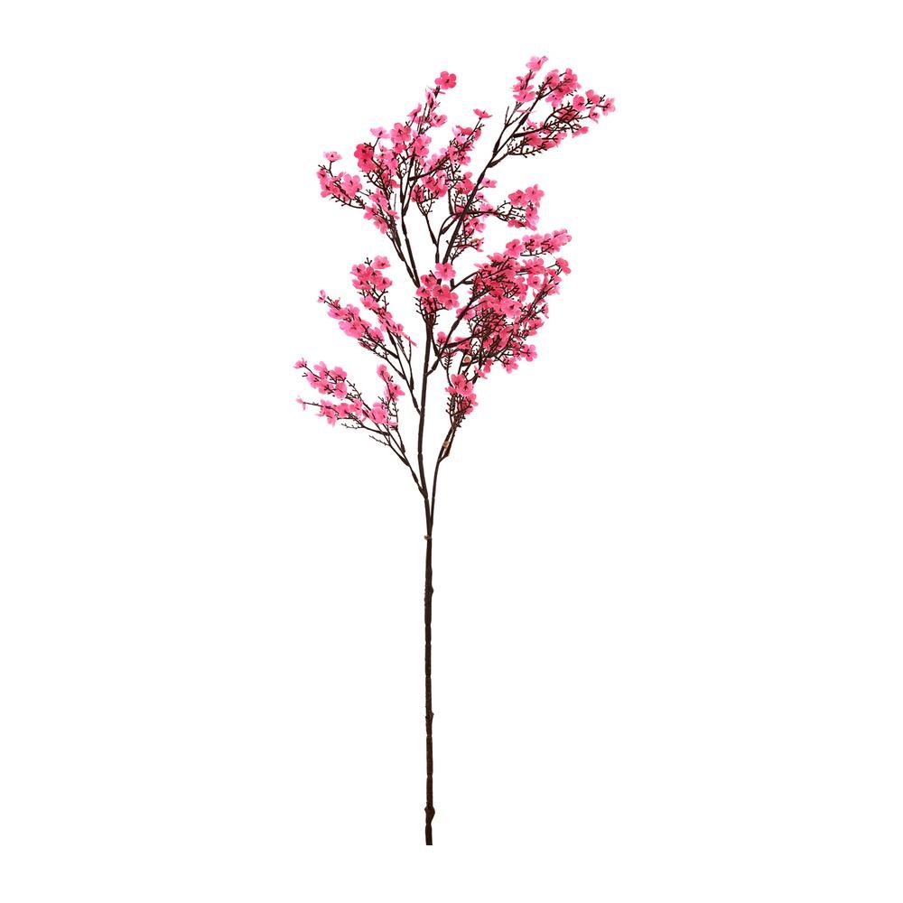  Q-Art Dekoratif Pongee Yapay Çiçek - Pembe - 101 cm