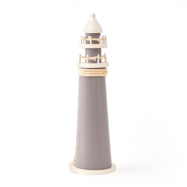  KPM Dekoratif Lighthouse Biblo - Gri - 37 cm