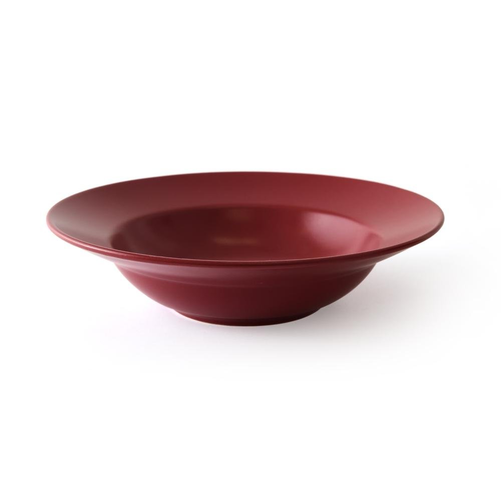 Keramika Delta 2'li Makarna Tabağı Seti - Kırmızı