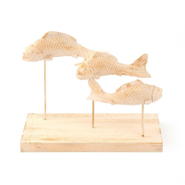  Q-Art Dekoratif Carp Fish Biblo - 28 cm