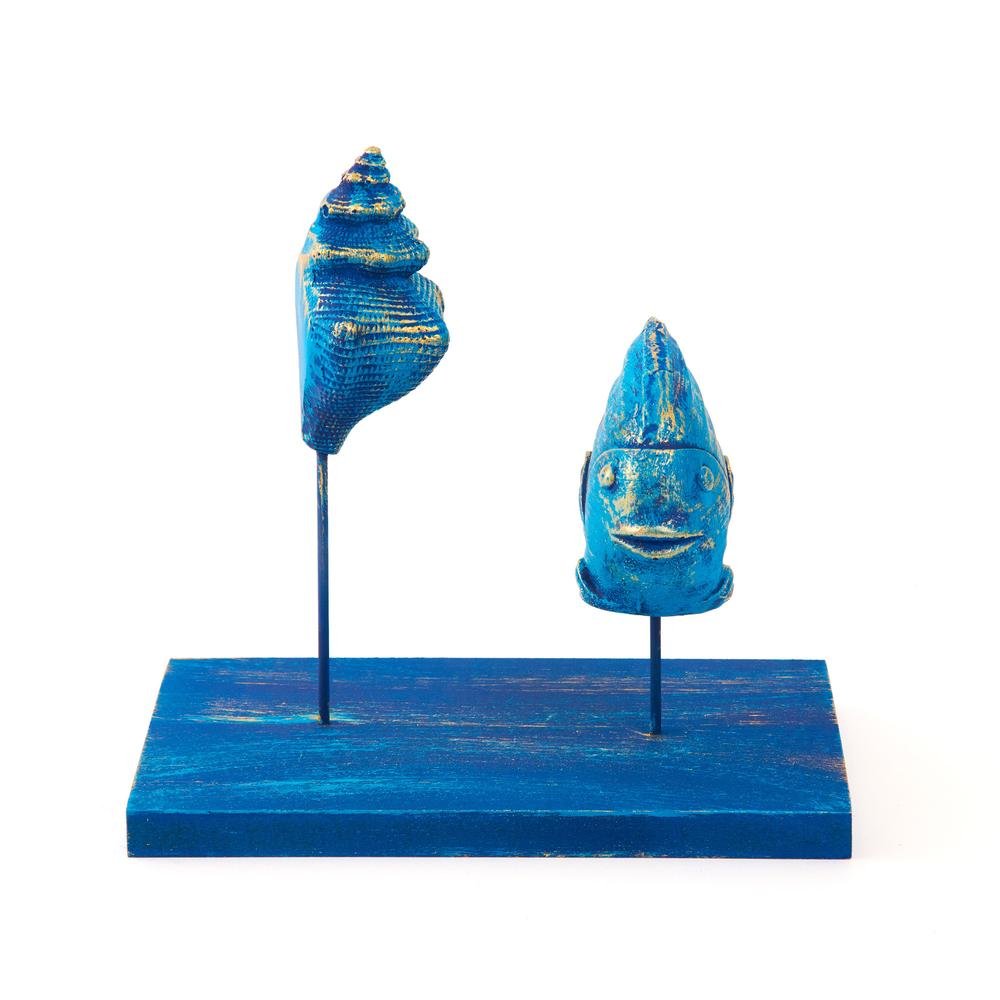 Q-Art Dekoratif Blue Ocean Biblo - 26 cm