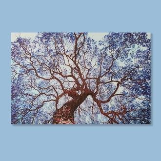 Q-Art Dekoratif Blue Ivy Kanvas Tablo - 90x60 cm