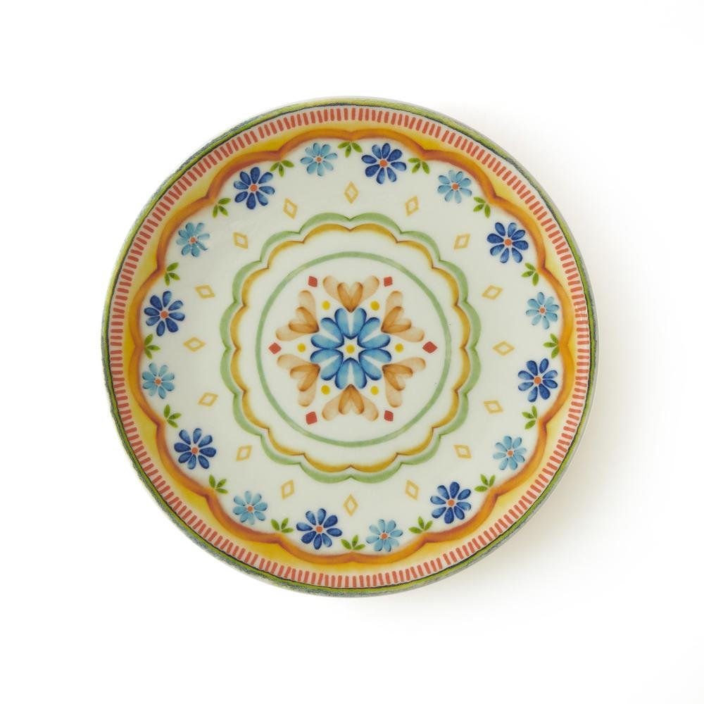  Tulu Porselen Floral Servis Tabağı - 25 cm