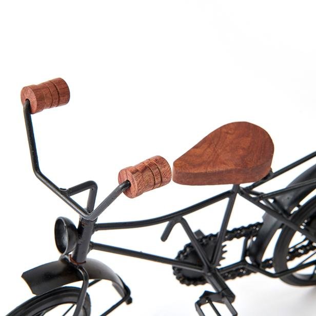  KPM Dekoratif Bisiklet Biblo - Siyah - 36x11x20 cm