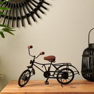 KPM Dekoratif Bisiklet Biblo - Siyah - 36x11x20 cm