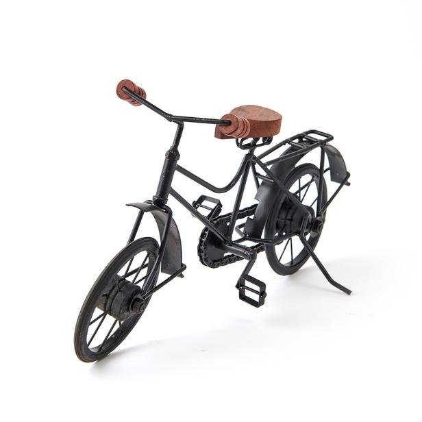  KPM Dekoratif Bisiklet Biblo - Siyah - 36x11x20 cm