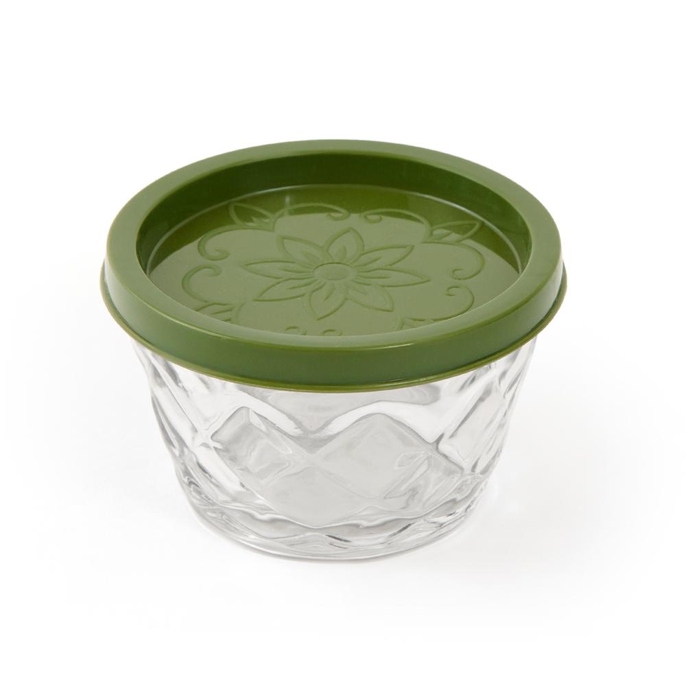 Sultana Kapaklı Cam Kase - Asorti / 120 ml