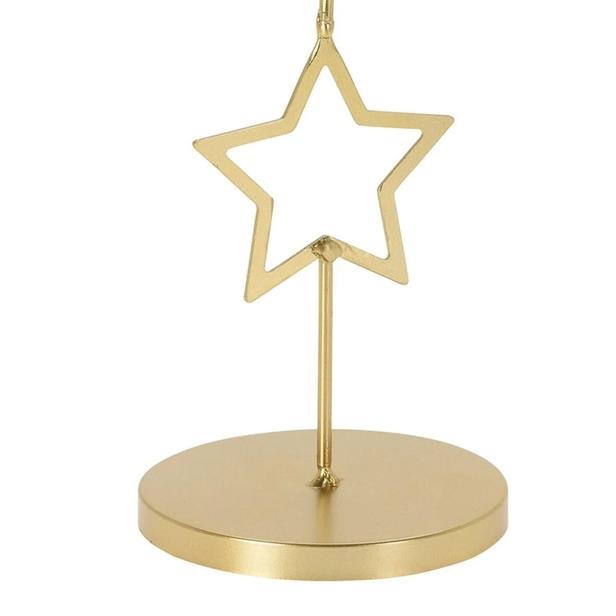  KPM Dekoratif Gold Star Şamdan - 17 cm